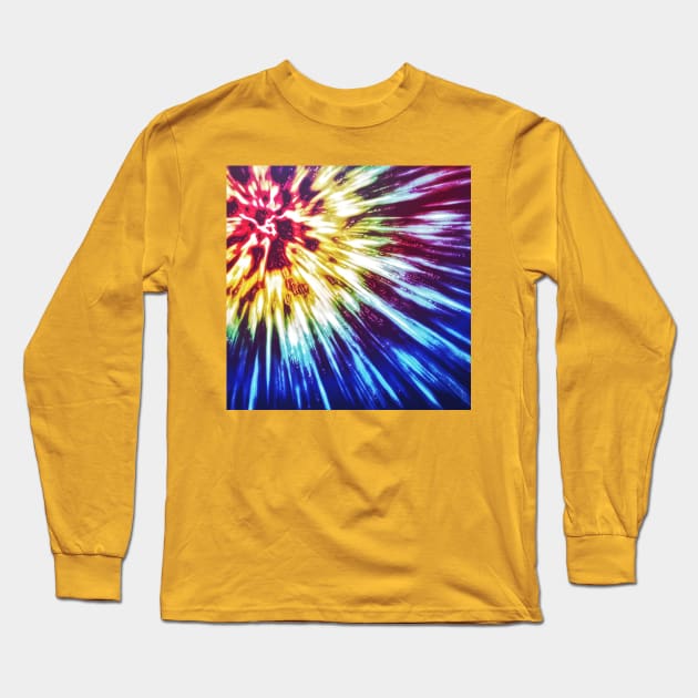 Tie Dye Design Long Sleeve T-Shirt by perkinsdesigns